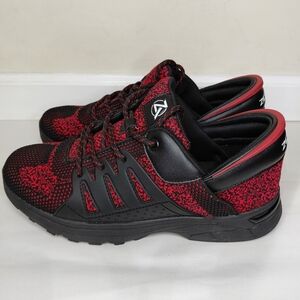Zeba Men's Size 12 Black and Red Athletic Shoes